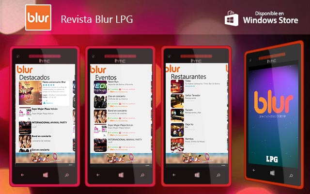 Aplicación móvil Blur LPG