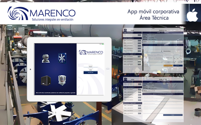 App móvil Marenco Ventiladores